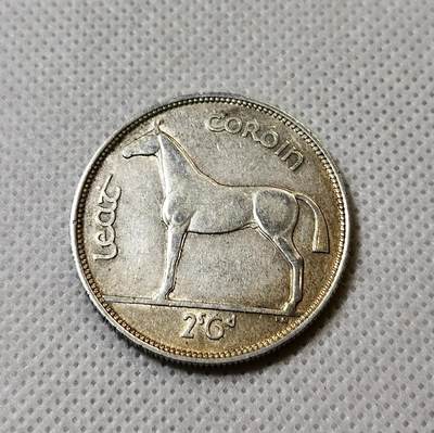 甄臻铺-世界币章拍卖（第40期）送拍享返佣金等优惠多多 - AU好品爱尔兰1939半克朗银币，非常好的品种，整套最大面值，品相稍微好的就非常贵了，细节见图