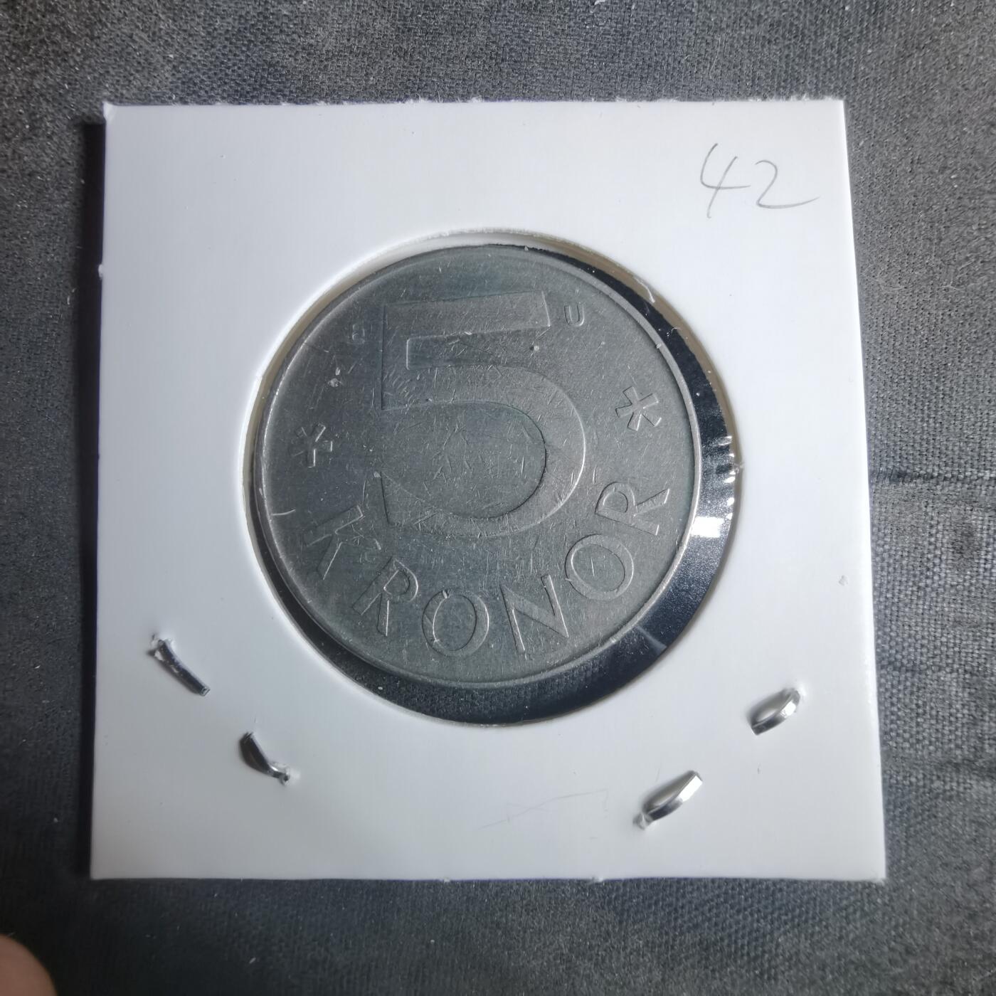 沼泽如烟--第915场 瑞典1982年5克朗