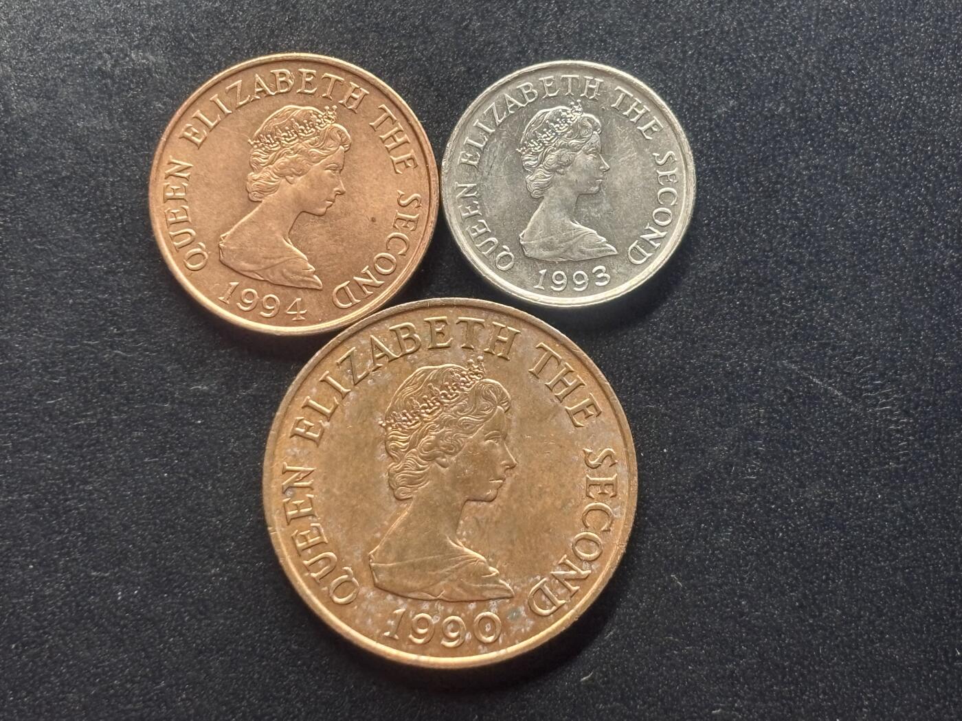 邮泉阁限时拍卖第三十七场 英国殖民地、属地硬币专场（硬币在国外。请付邮费6元。） 泽西岛3枚