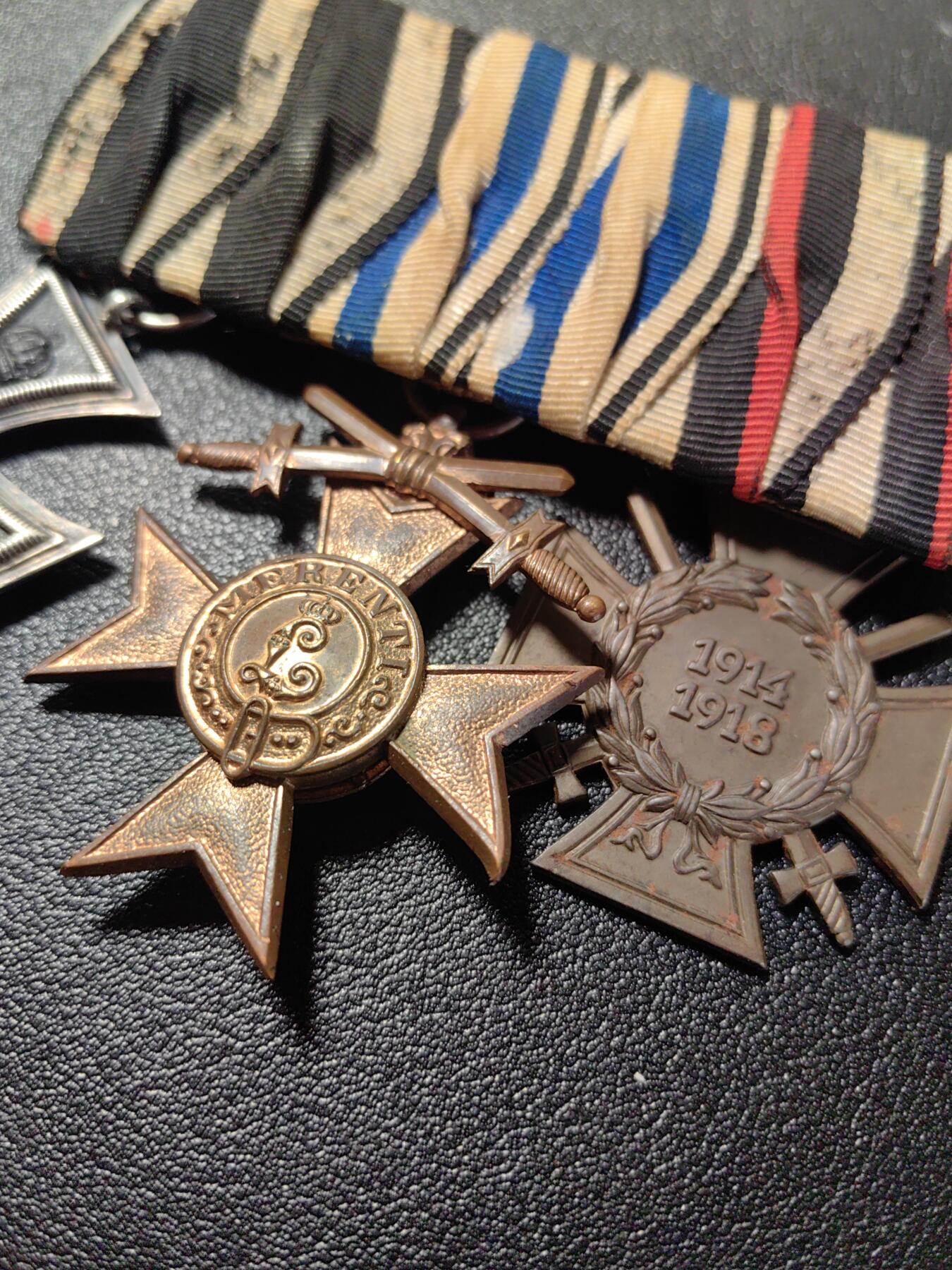 靖甫拍卖第十二场 帝德一战勋奖章联排 二铁 巴伐利亚军功 兴登堡十字