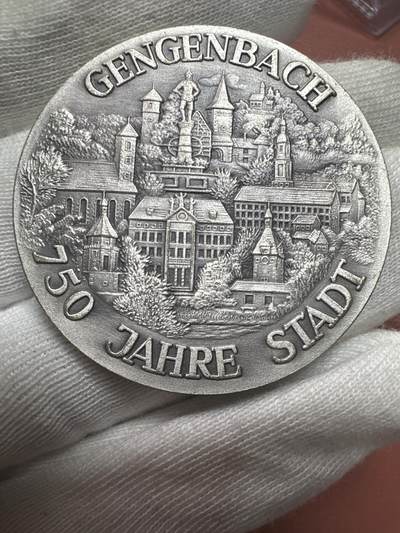 12.4铜章专场 - 1980年 德国根根巴赫建城750周年纪念章