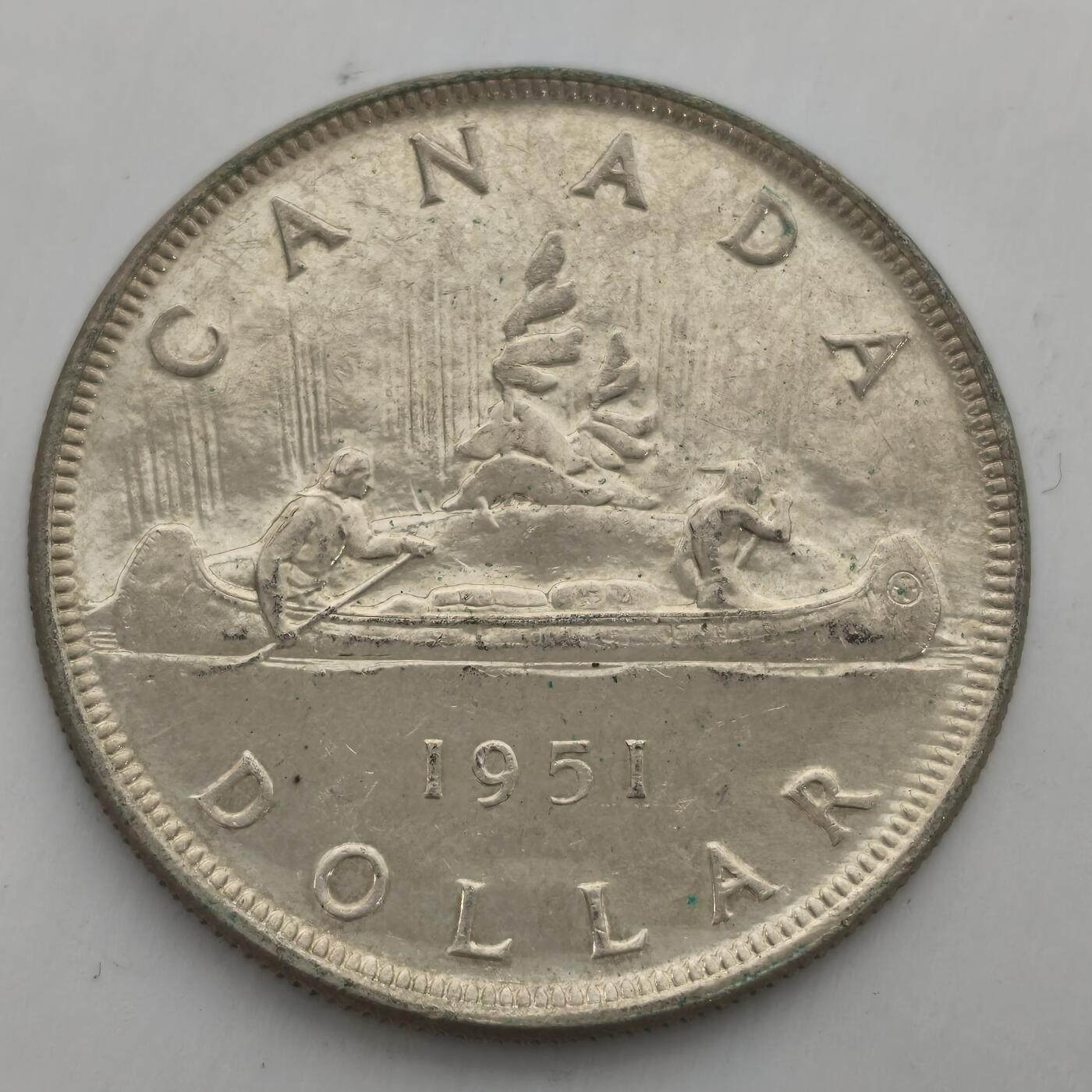 老蟹的宝藏🏴‍☠️ IV 加拿大1951年乔治六世划船1元银币