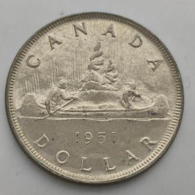 老蟹的宝藏🏴‍☠️ IV - 加拿大1951年乔治六世划船1元银币