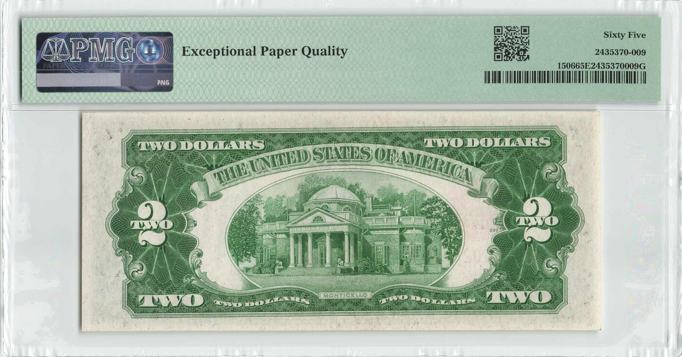 小福收藏拍卖第196期 评级币精选场 本期有68分倒置号布隆迪世界最大纸币 泰国69年10铢纪念钞0A冠百位倒置号  文莱06年500吉令特首年首冠 丹麦经典大松鼠 俄罗斯 玻利维亚 东加勒比 亚美尼亚等多国精美高分珍稀老钞精品纸币 美国 1928年（E) 2元 PMG65 EPQ