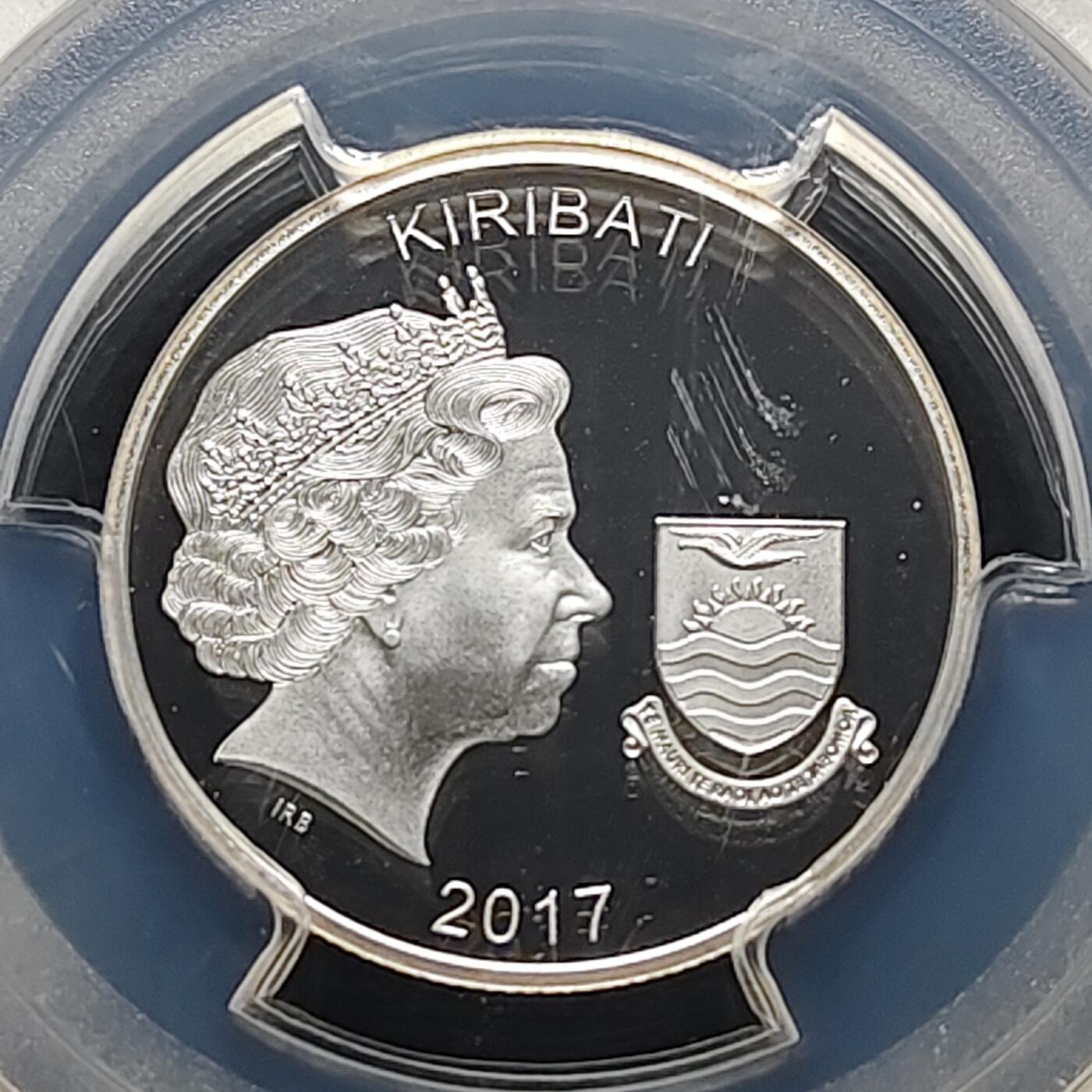 【全场包邮】纯粹捡漏拍481场（免费代拍第18场） 基里巴斯2017年10元铭记一战系列纪念精制纪念银币-PCGS PR69 DCAM