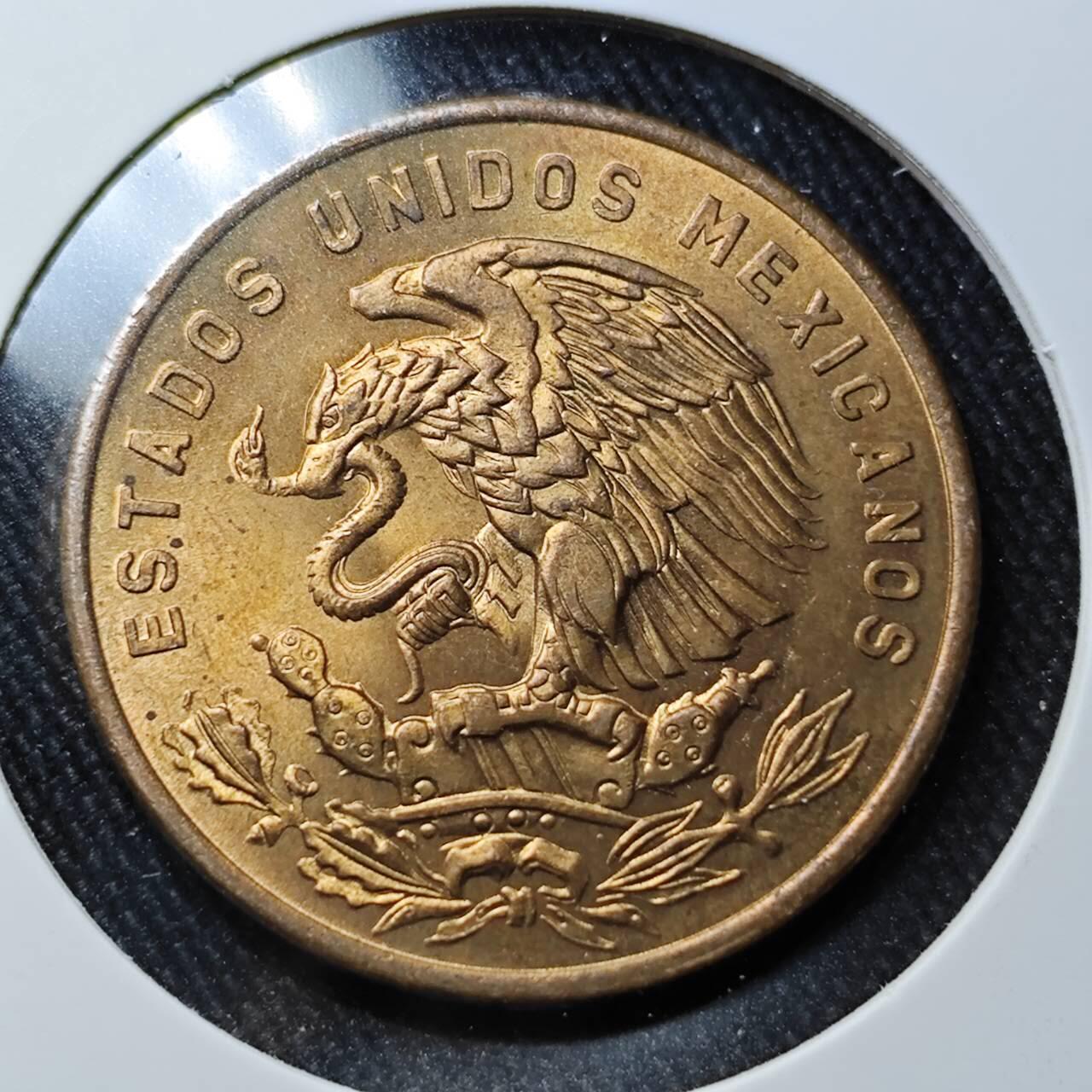 KK钱币收藏小铺 （套币 好品/批量散币 银币）专场  2月预留时间 周末发货   1964墨西哥20分铜币 好品