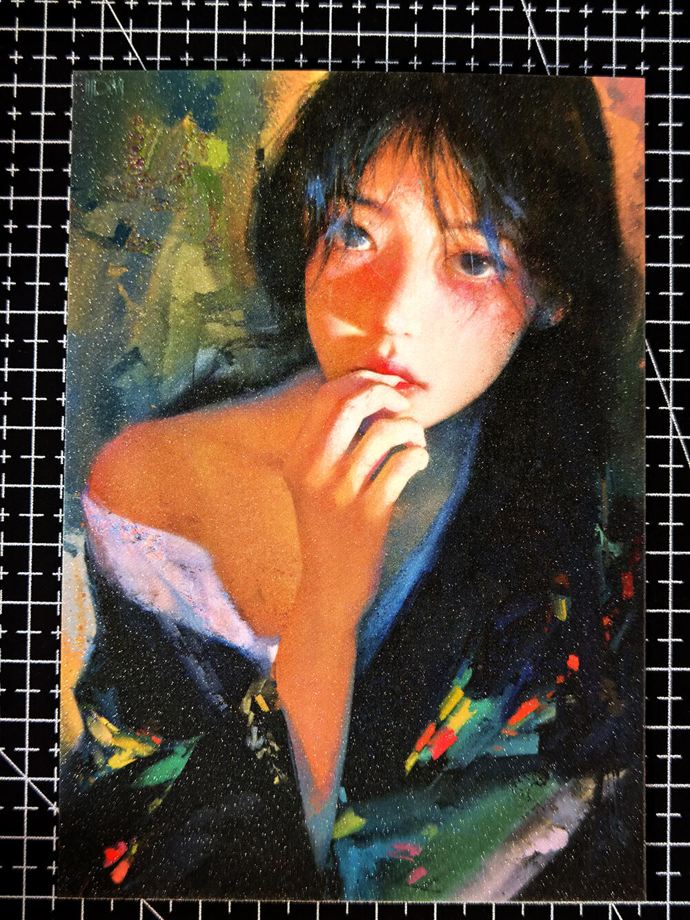 琦卡当当铺≯第23期★★回馈活动~买卖全部0佣金★★~【9点40结束】扫码加群抽[包邮券]~周六结束 「众里寻她」初恋-徐尤点-对视-钻闪大卡-尺寸:150 x 100mm