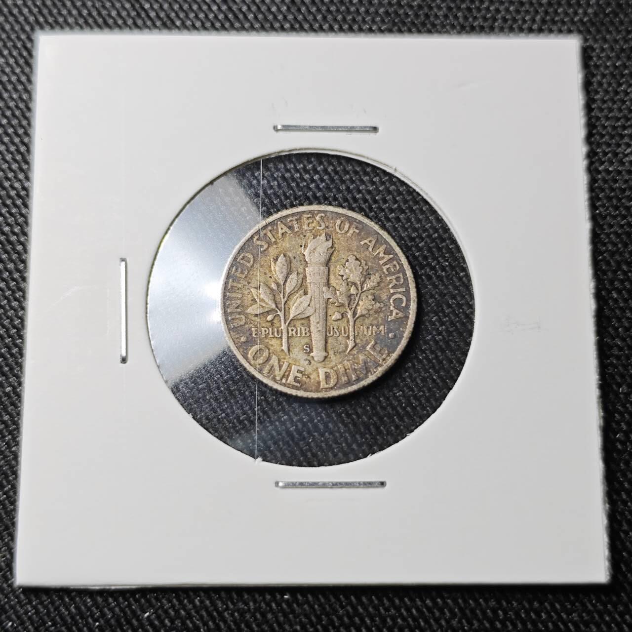 KK钱币收藏小铺 （套币 好品/批量散币 银币）专场  2月预留时间 周末发货  1950美国10分银币