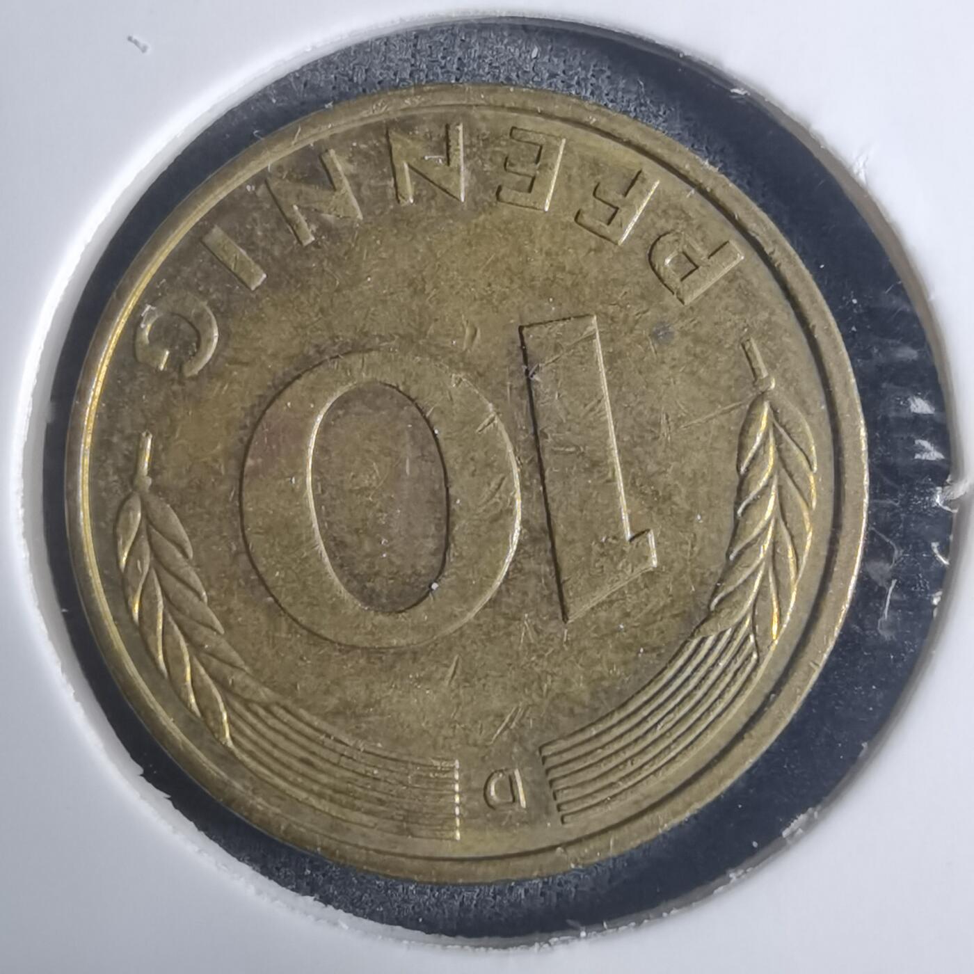 沼泽如烟--第915场 德国1995年10芬尼