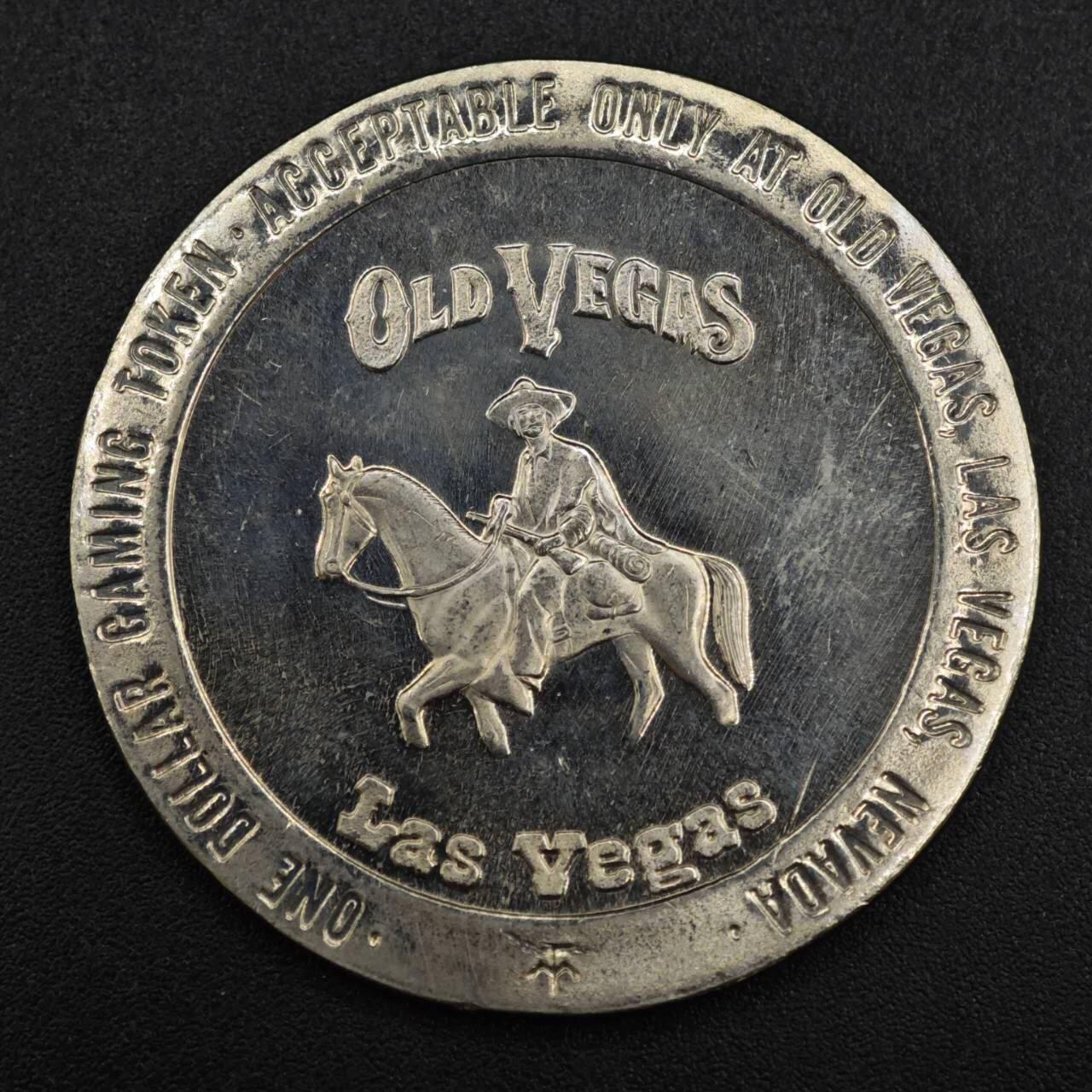 【淘币小摊】实时拍第八百一十拍   散币场   满百包邮可预留二周 每周一统一发货   美国拉斯维加斯1983年Old Vegas一美元代币原光品