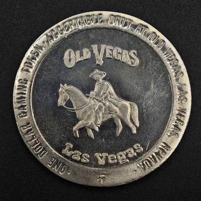 【淘币小摊】实时拍第八百一十拍   散币场   满百包邮可预留二周 每周一统一发货   - 美国拉斯维加斯1983年Old Vegas一美元代币原光品