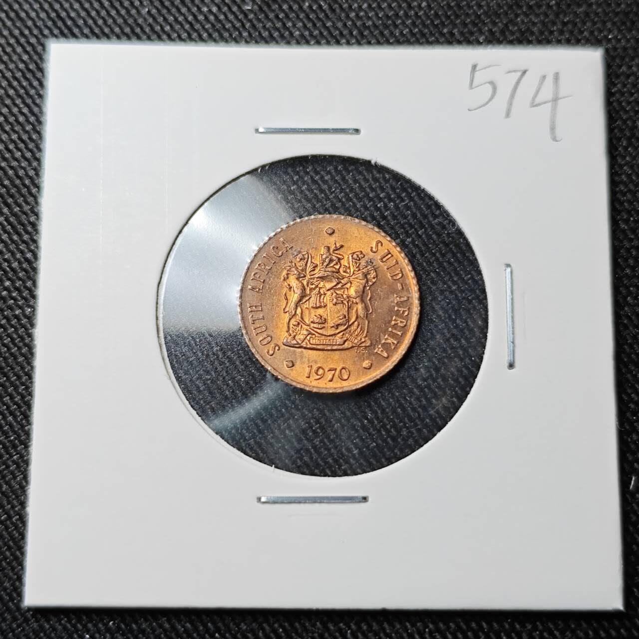 KK钱币收藏小铺 （套币 好品/批量散币 银币）专场  2月预留时间 周末发货  1970南非1/2分 好品