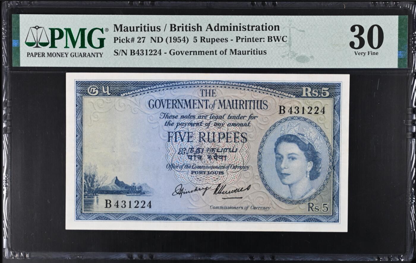 毛里求斯1954年 pmg