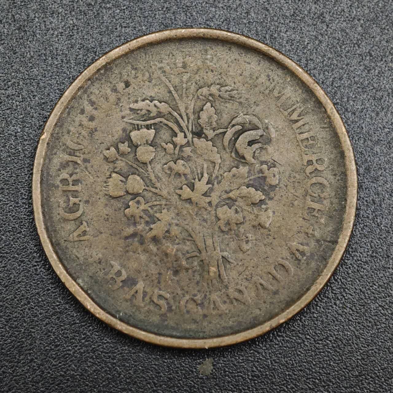 【淘币小摊】实时拍第八百一十拍   散币场   满百包邮可预留二周 每周一统一发货   下加拿大蒙特利尔半便士铜币代币