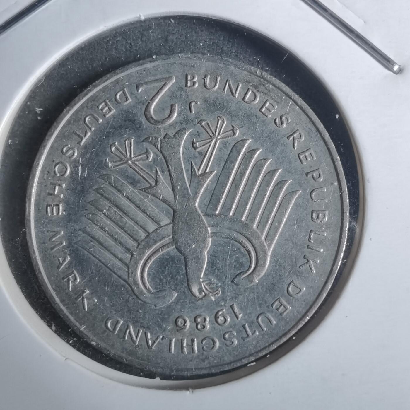 沼泽如烟--第915场 德国1986年2马克