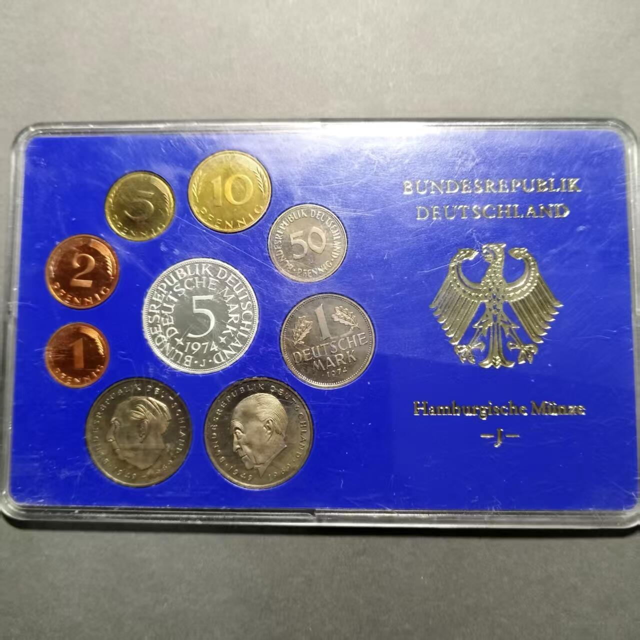 长老汇蛇年精选第七十九场拍卖 1974J德国9枚精制套币，含1枚5马克精制银币
