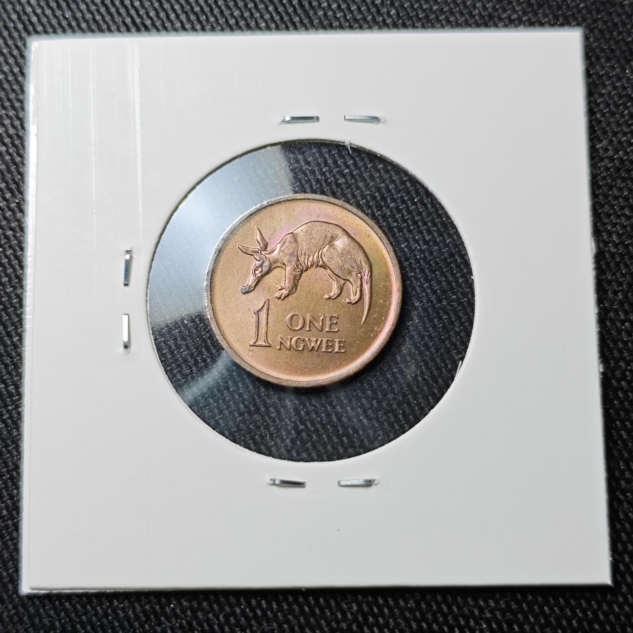 KK钱币收藏小铺 （套币 好品/批量散币 银币）专场  2月预留时间 周末发货  1969乌干达1恩韦铜币 带彩漂亮