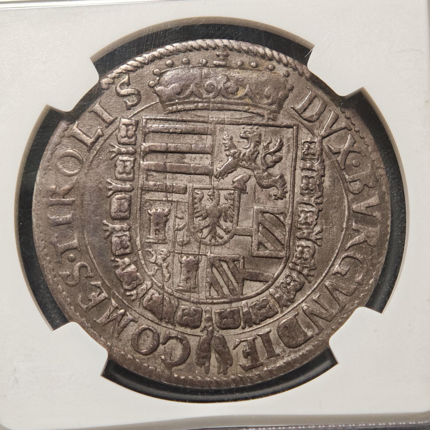 【德藏】世界币章拍卖第155期（拍品征集中~欢迎藏友联系） 1564-95年 神圣罗马帝国费迪南德泰勒大银币 NGC XF 原味包浆 状态好