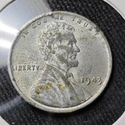 KK钱币收藏小铺 （套币 好品/批量散币 银币）专场  2月预留时间 周末发货 -  1943美国1分麦穗铁币 底板干净！