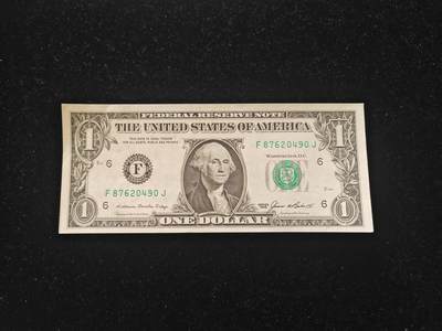 美国纸币 1985年 1美元 F区 非全新好品 - 美国纸币 1985年 1美元 F区 非全新好品