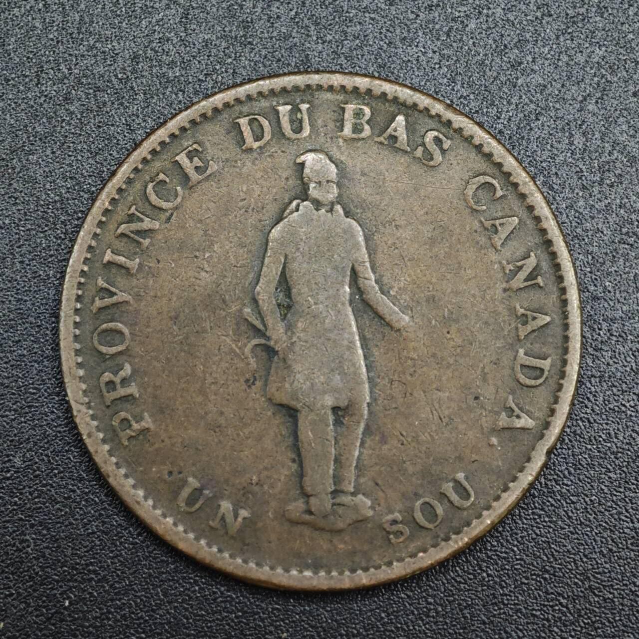 【淘币小摊】实时拍第八百一十拍   散币场   满百包邮可预留二周 每周一统一发货   下加拿大1837年半便士铜币代币