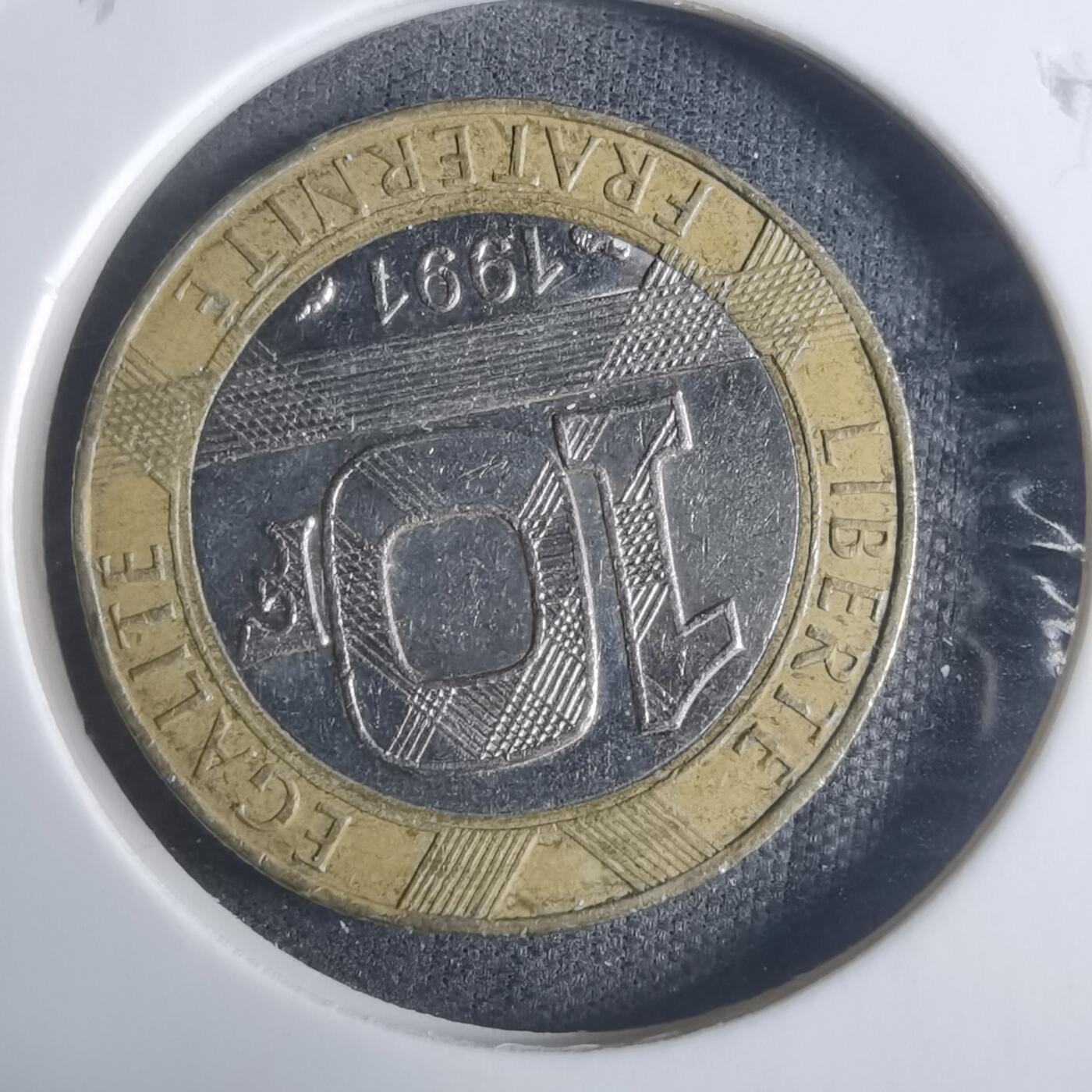 沼泽如烟--第915场 法国1991年10法郎