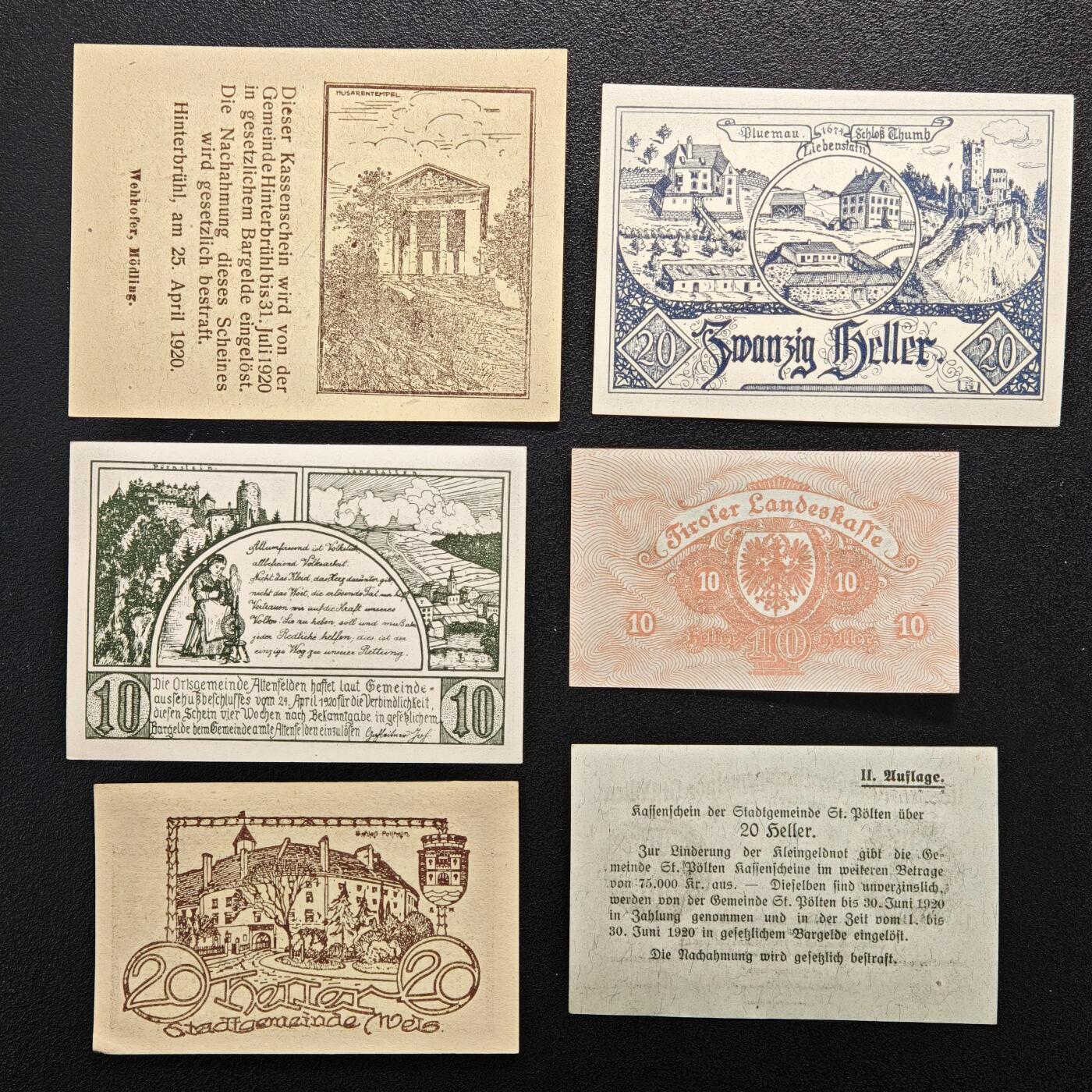 【德藏】世界币章拍卖第155期（拍品征集中~欢迎藏友联系） 10张一组 德国紧急时期纸币