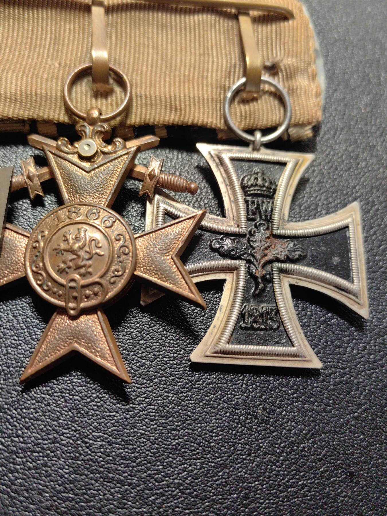 靖甫拍卖第十二场 帝德一战勋奖章联排 二铁 巴伐利亚军功 兴登堡十字