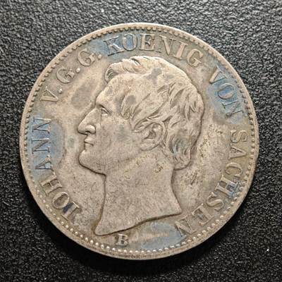 【德藏】世界币章拍卖第155期（拍品征集中~欢迎藏友联系） - 1867年 德国萨克森采矿泰勒银币 直径约：33.1mm；重约：18.1g