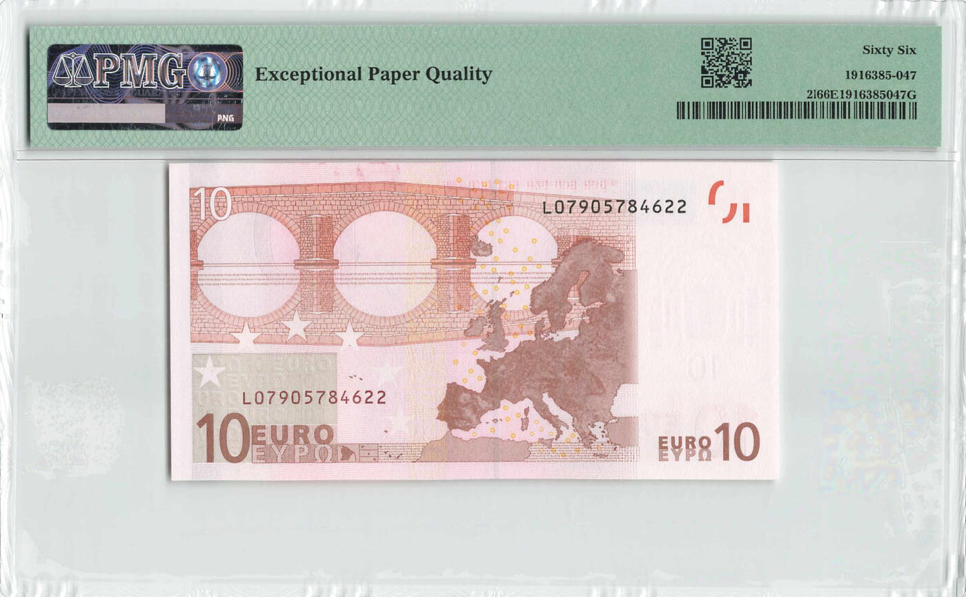 小福收藏拍卖第196期 评级币精选场 本期有68分倒置号布隆迪世界最大纸币 泰国69年10铢纪念钞0A冠百位倒置号  文莱06年500吉令特首年首冠 丹麦经典大松鼠 俄罗斯 玻利维亚 东加勒比 亚美尼亚等多国精美高分珍稀老钞精品纸币 芬兰 2002年 10元 一签 双尾 PMG66 EPQ 季军分