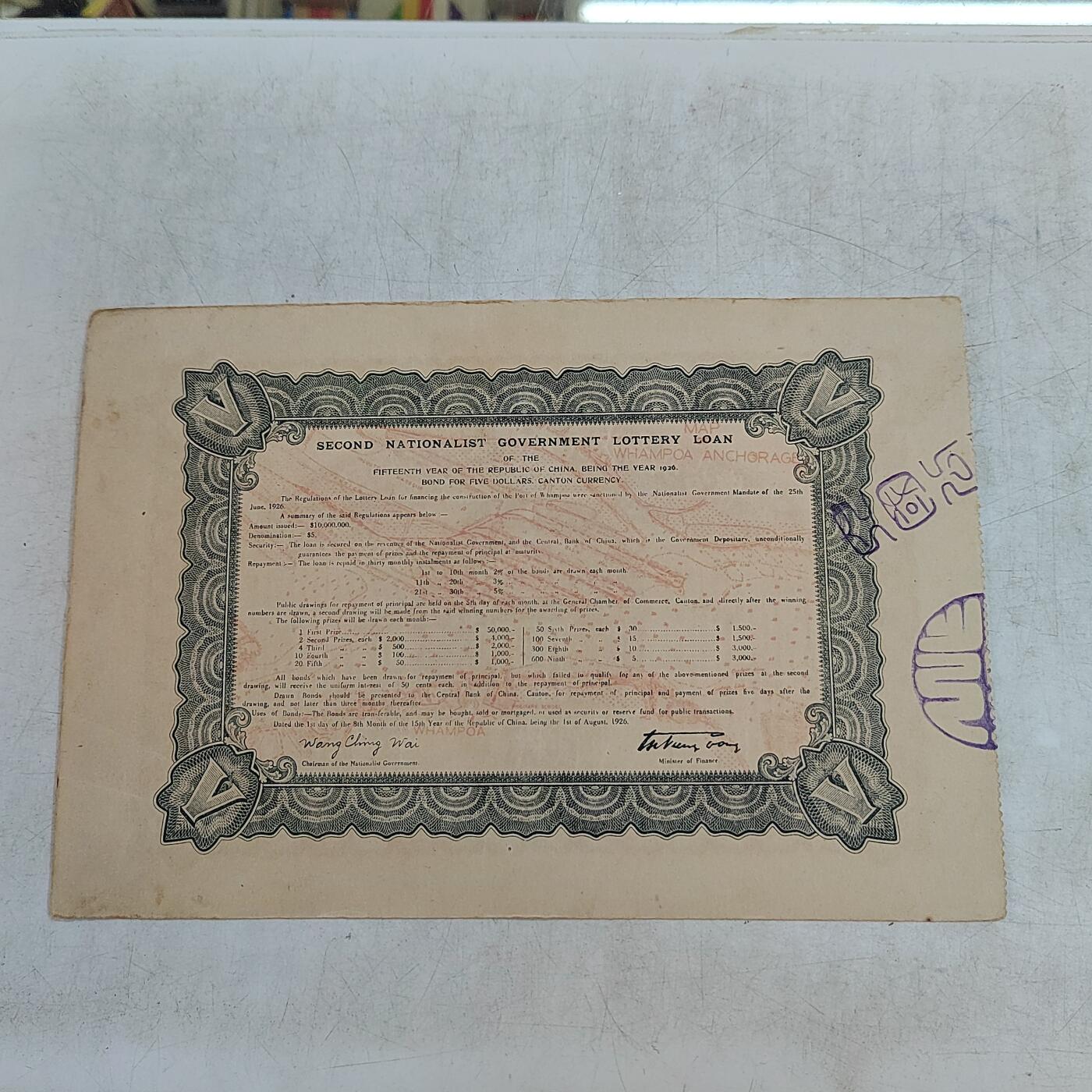 PCAI钱币28-623  古钱铜元硬币小专场 民国公债