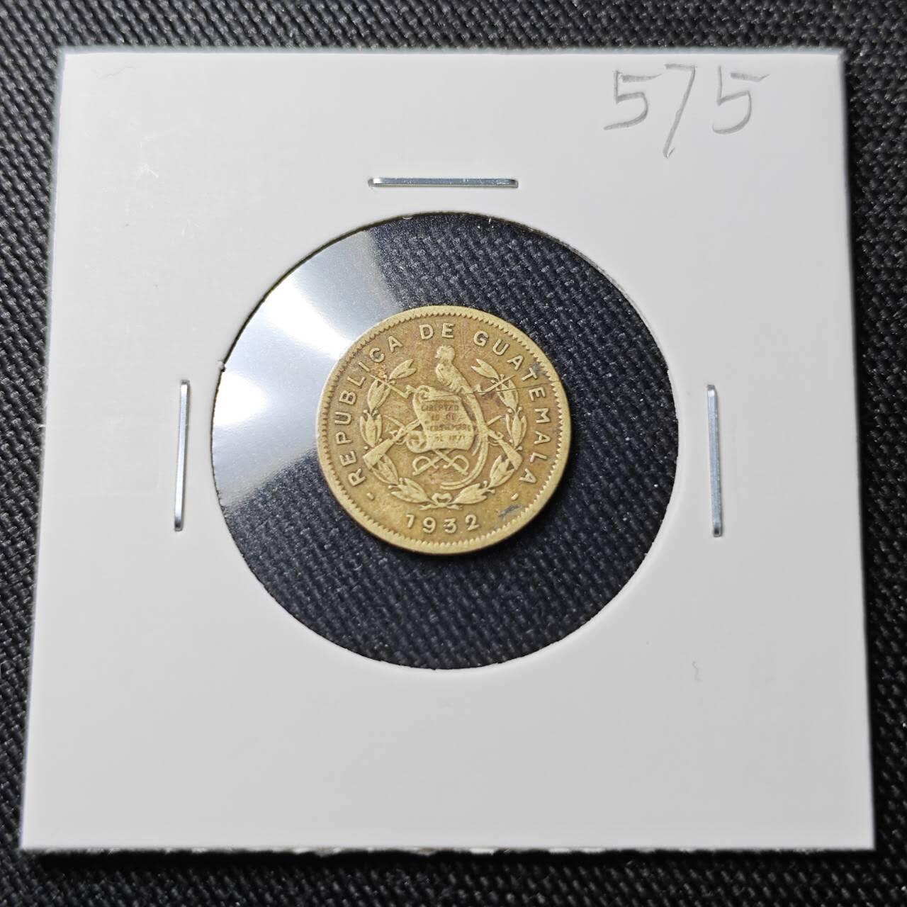 KK钱币收藏小铺 （套币 好品/批量散币 银币）专场  2月预留时间 周末发货  1932危地马拉0.5分铜币