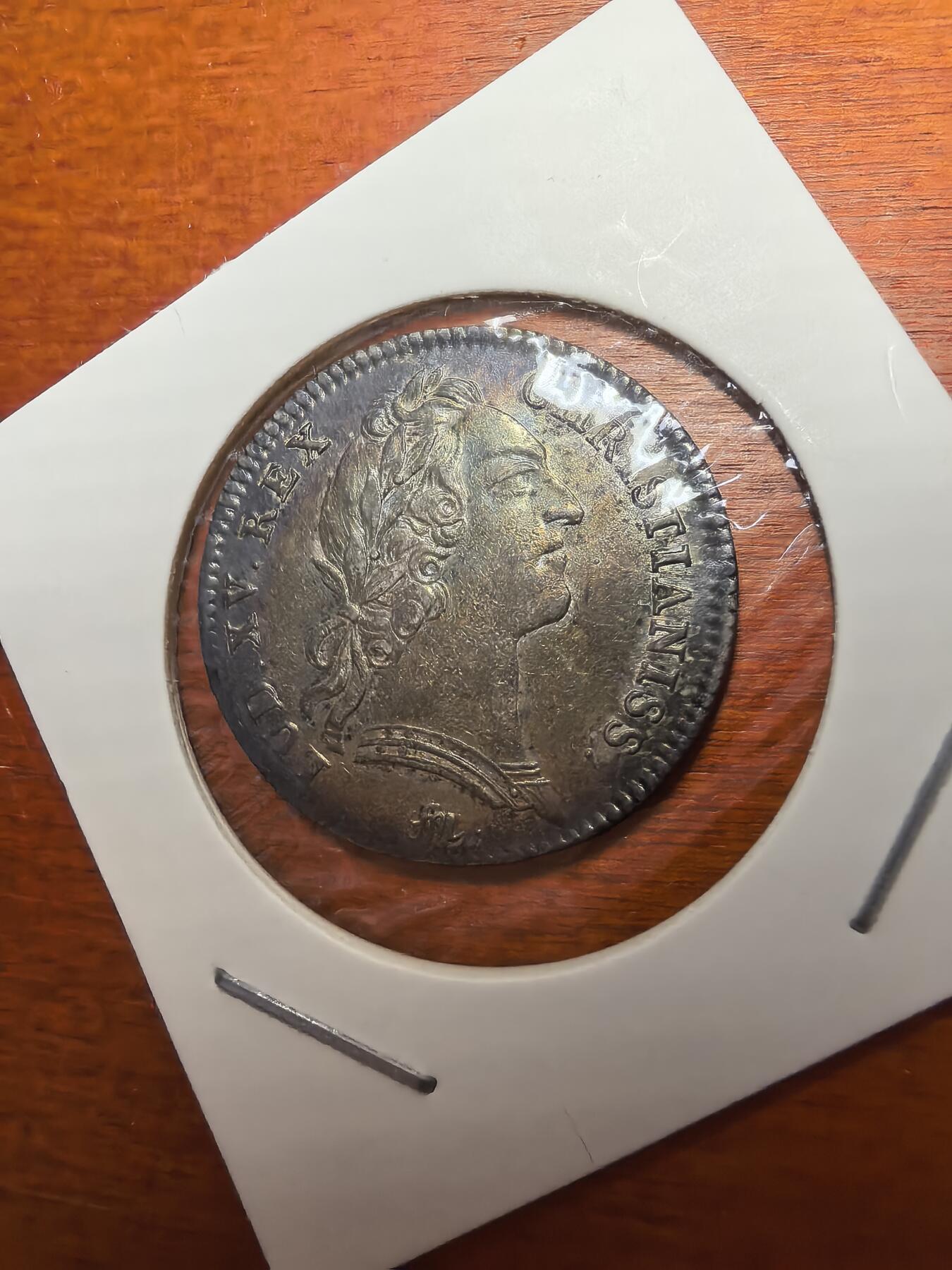 长老汇蛇年精选第七十九场拍卖 1754法国路易十五（1715-1774）皇家金库银代币，背面星空图，6.93克，28.5MM