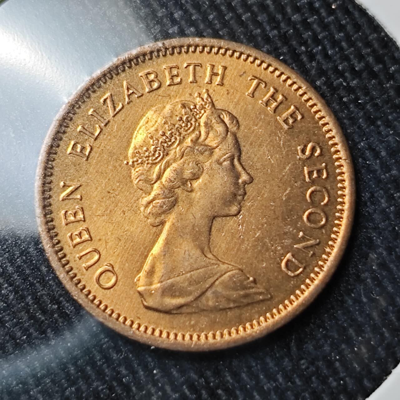 KK钱币收藏小铺 （套币 好品/批量散币 银币）专场  2月预留时间 周末发货  1974福克兰群岛1/2便士铜币 少见品种 好品