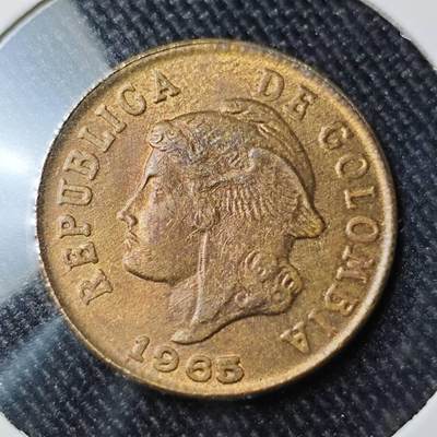 KK钱币收藏小铺 （套币 好品/批量散币 银币）专场  2月预留时间 周末发货 -  1965哥伦比亚2分铜币