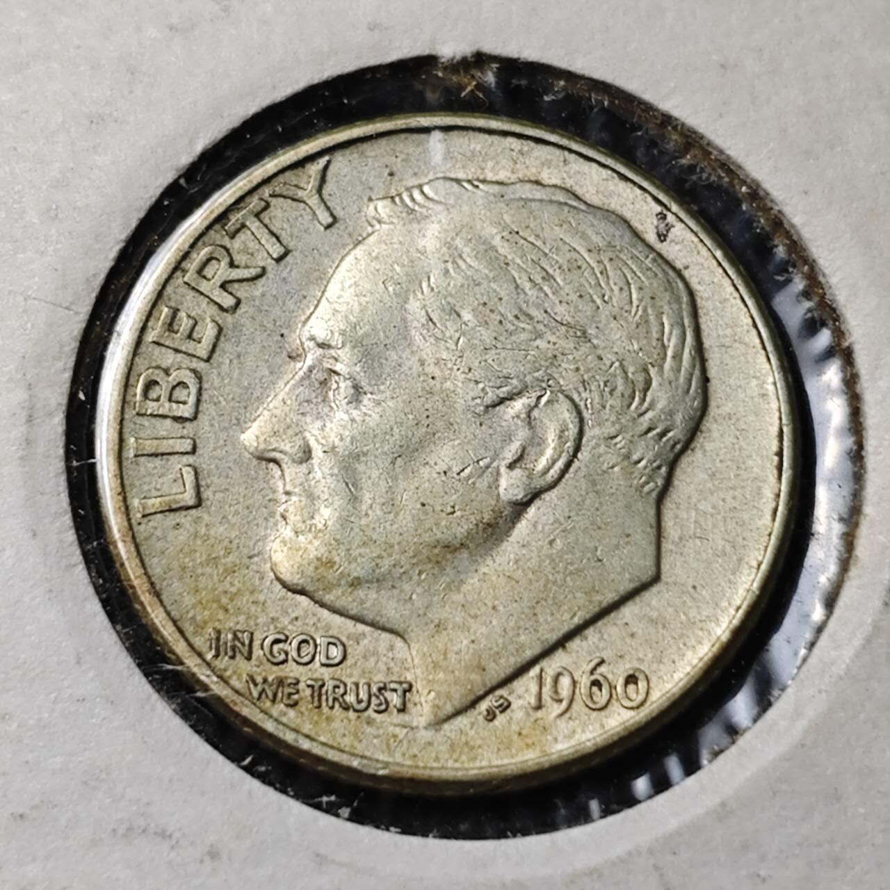 KK钱币收藏小铺 （套币 好品/批量散币 银币）专场  2月预留时间 周末发货  1960美国10分银币