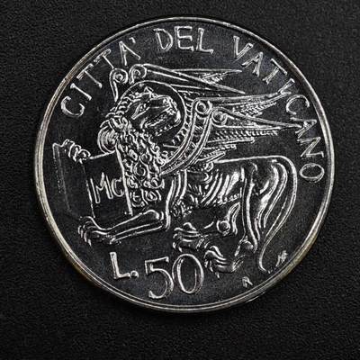 【淘币小摊】实时拍第八百一十拍   散币场   满百包邮可预留二周 每周一统一发货   - 梵蒂冈1985年50里拉