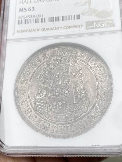 NGC-MS63 1698/7神圣罗马帝国利奥波德一世纹章大泰勒