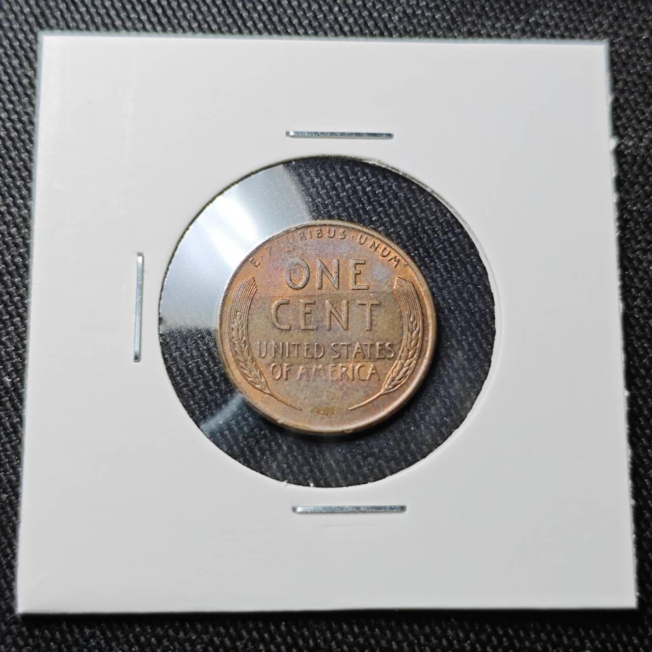 KK钱币收藏小铺 （套币 好品/批量散币 银币）专场  2月预留时间 周末发货   1957美国麦穗一分铜币 D厂 好品