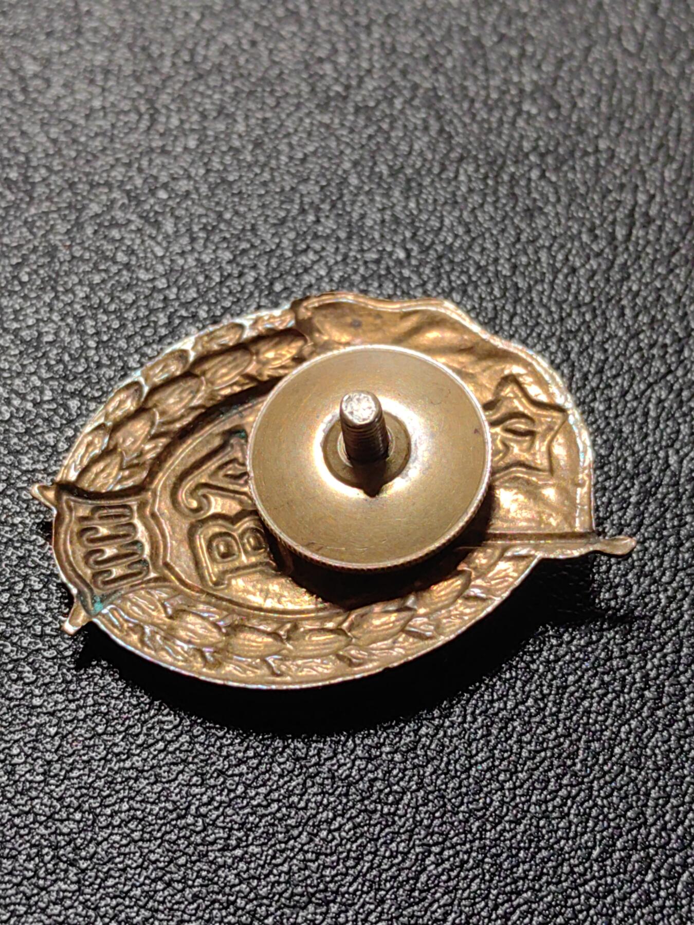 靖甫拍卖第十二场 苏联中等军事学院校徽证章 原盒带证