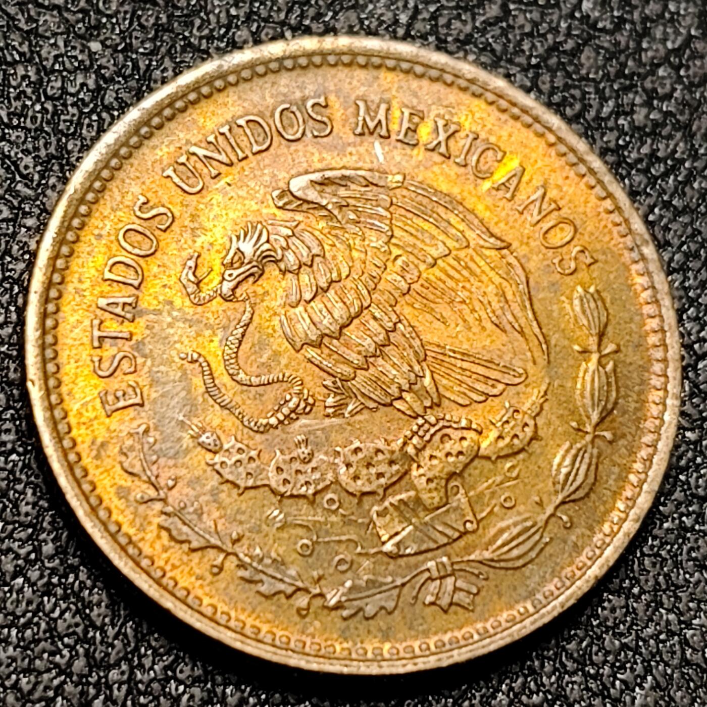 泉币菌-第141场-精品福利场（之前场次29日、30日发货，敬请谅解） 墨西哥20分硬币奥尔梅克文明 20mm 铜币