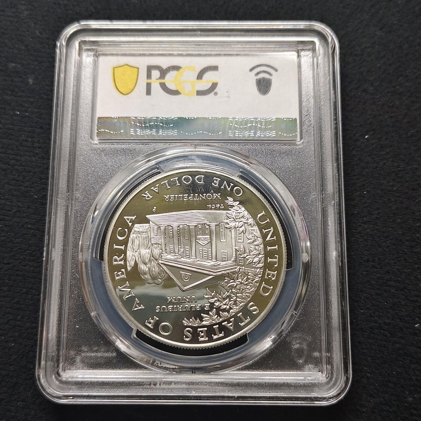 【全场包邮】纯粹捡漏拍481场（免费代拍第18场） 美国1999年1元多莉·麦迪逊精制纪念银币-PCGS PR69 DCAM