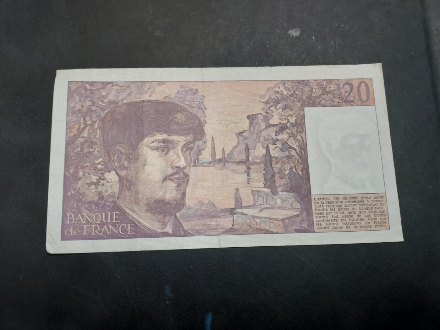 博彦收藏   12月3日 8点 钱币专场 法国旧版20法郎 流通好品