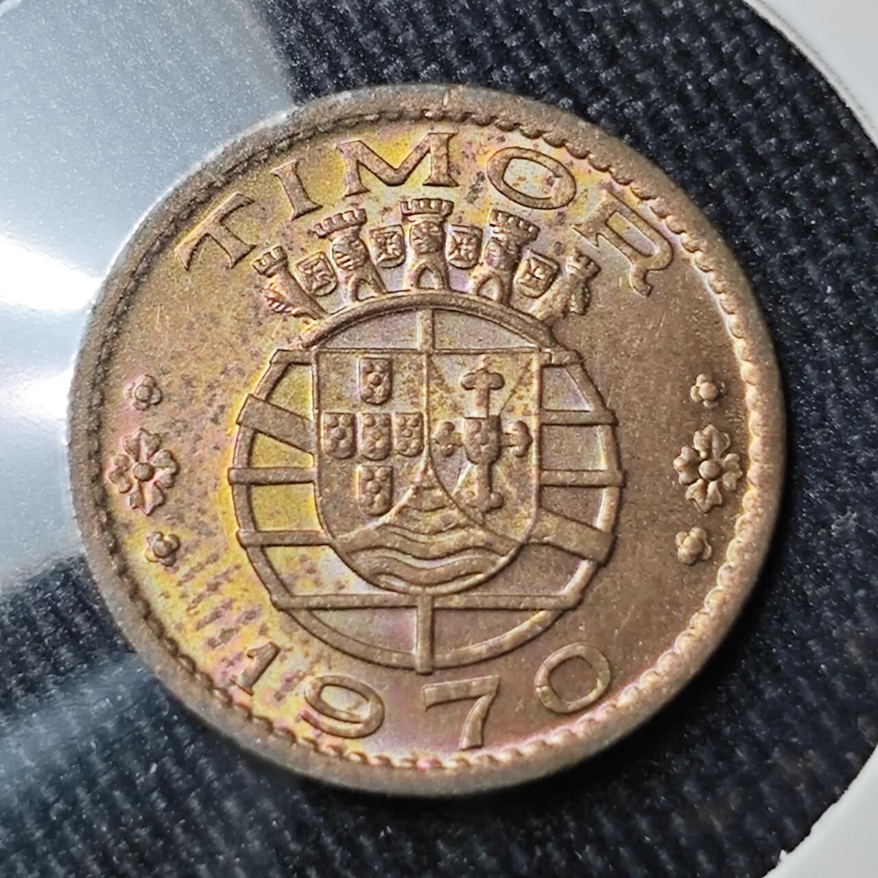 KK钱币收藏小铺 （套币 好品/批量散币 银币）专场  2月预留时间 周末发货  1970葡属东帝汶20分铜币 好品