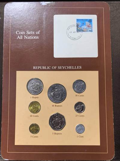 北京马甸外国币专卖第147期，外国币专场，陆续上拍，欢迎关注 - 福兰克林卡装：塞舌尔套币