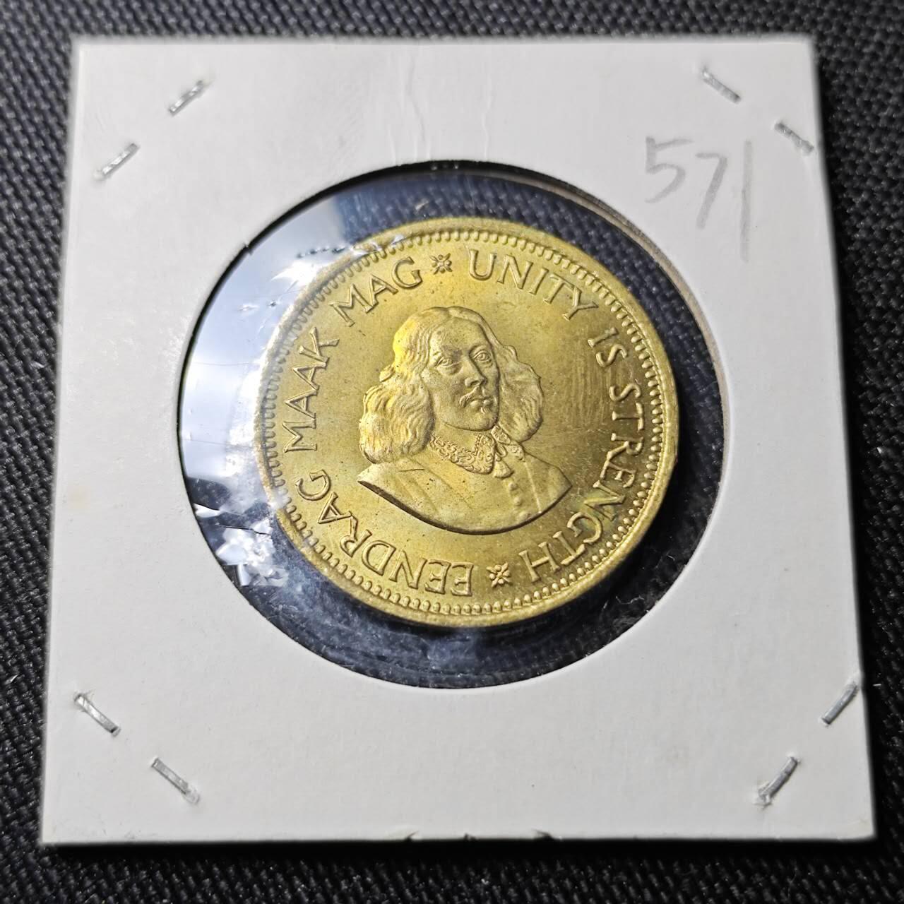 KK钱币收藏小铺 （套币 好品/批量散币 银币）专场  2月预留时间 周末发货  1961南非0.5分铜币 好品