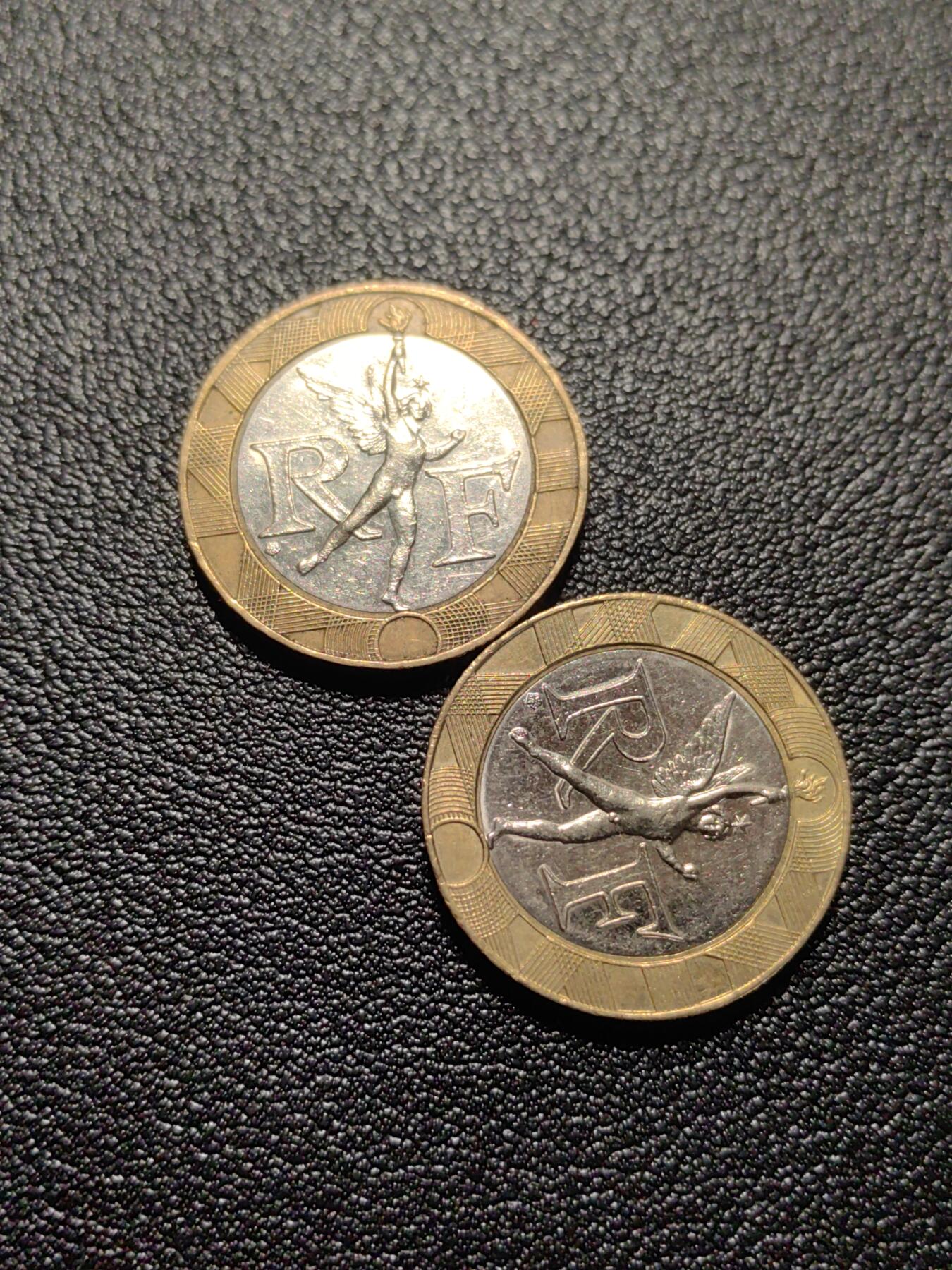 靖甫拍卖第十二场 法国双色币两枚