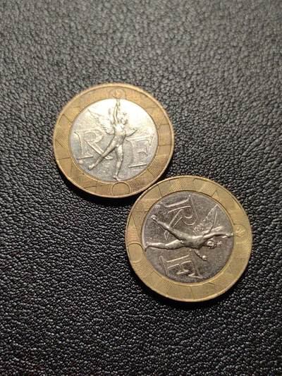 靖甫拍卖第十二场 - 法国双色币两枚