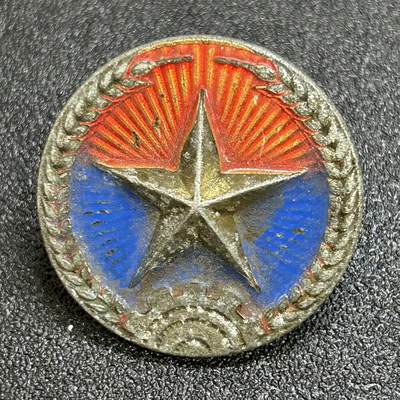 西秦中古拍卖第六十七期 - 越南南方民族解放阵线帽徽 大型版 南方游击队帽徽