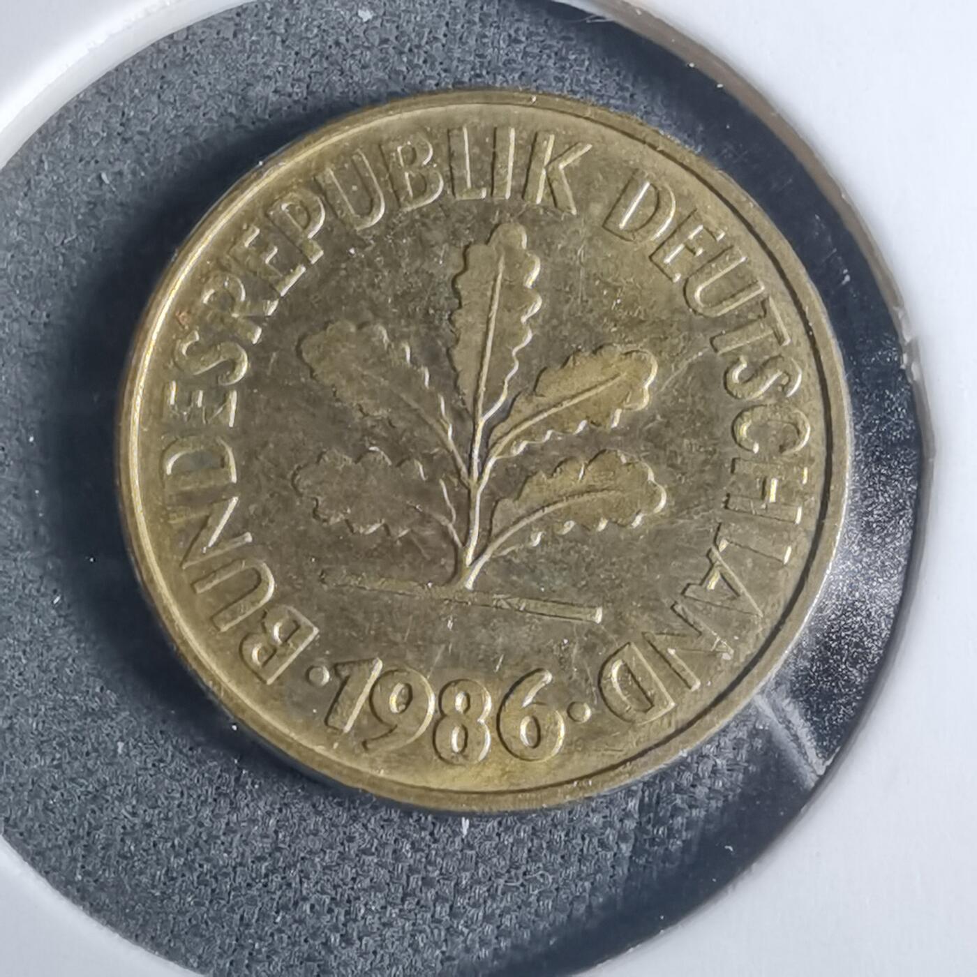 沼泽如烟--第915场 德国1986年5芬尼